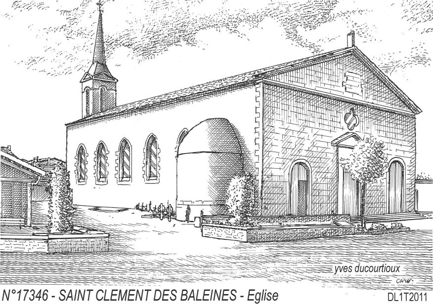 N 17346 - ST CLEMENT DES BALEINES - �glise