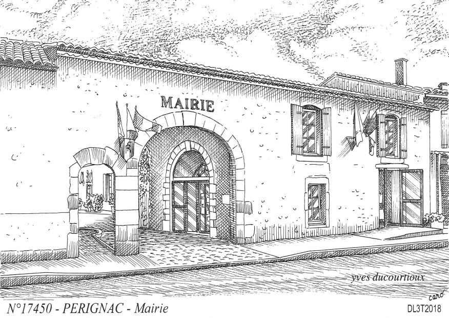 N 17450 - PERIGNAC - mairie