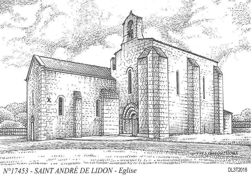 N 17453 - ST ANDRE DE LIDON - �glise