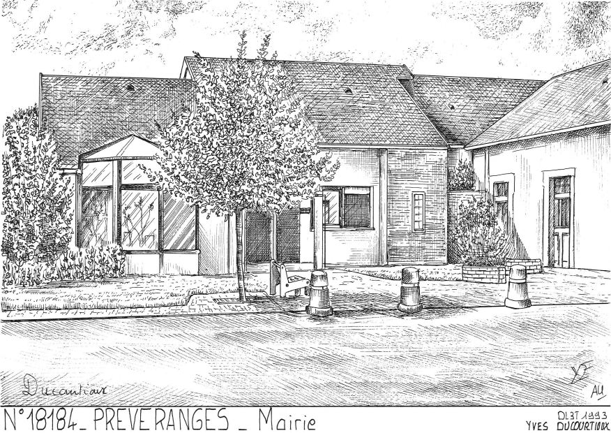 N 18184 - PREVERANGES - ancienne mairie