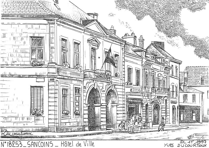 N 18253 - SANCOINS - h�tel de ville