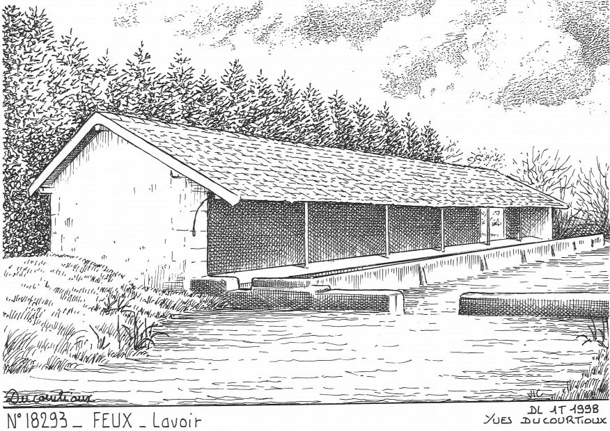 N 18293 - FEUX - lavoir