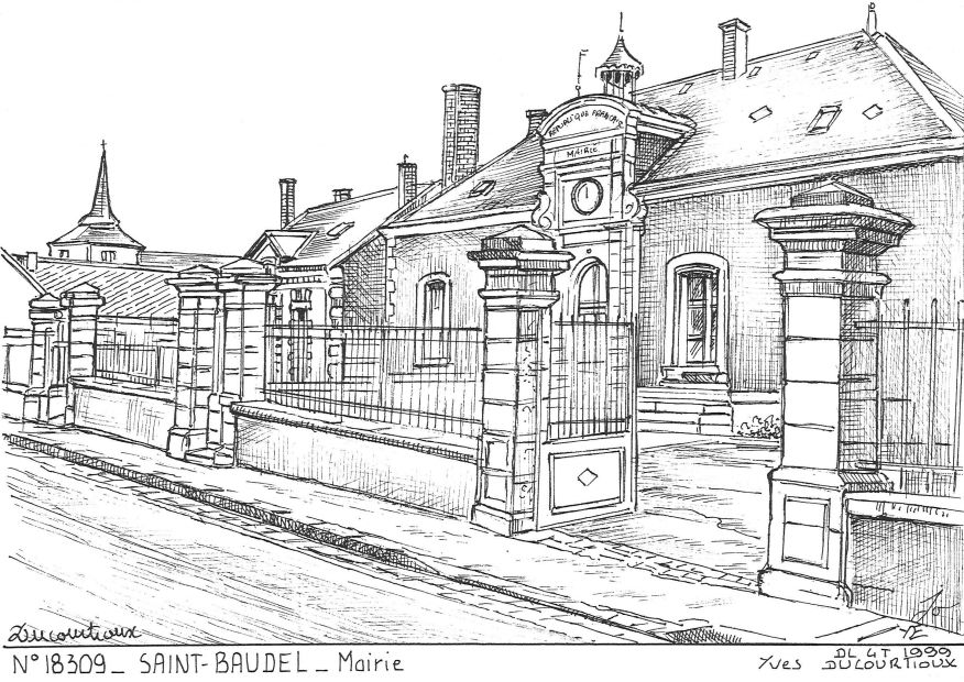 N 18309 - ST BAUDEL - mairie
