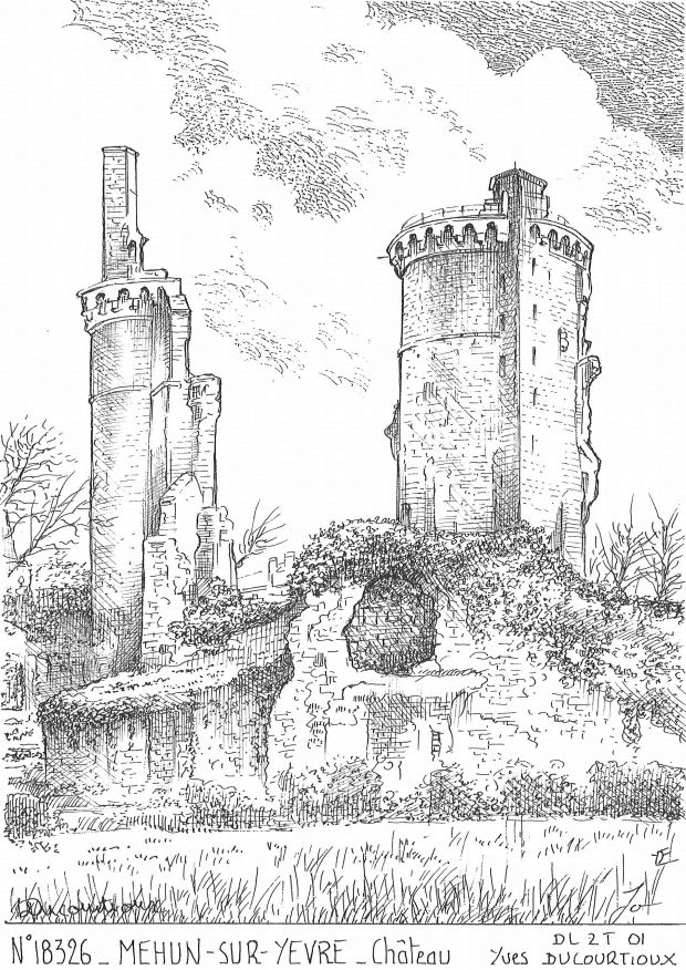 N 18326 - MEHUN SUR YEVRE - château