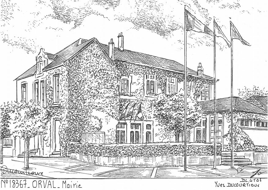 N 18367 - ORVAL - mairie