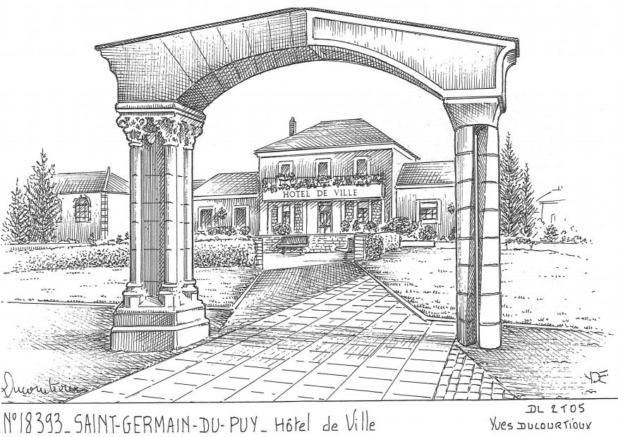 N 18393 - ST GERMAIN DU PUY - h�tel de ville