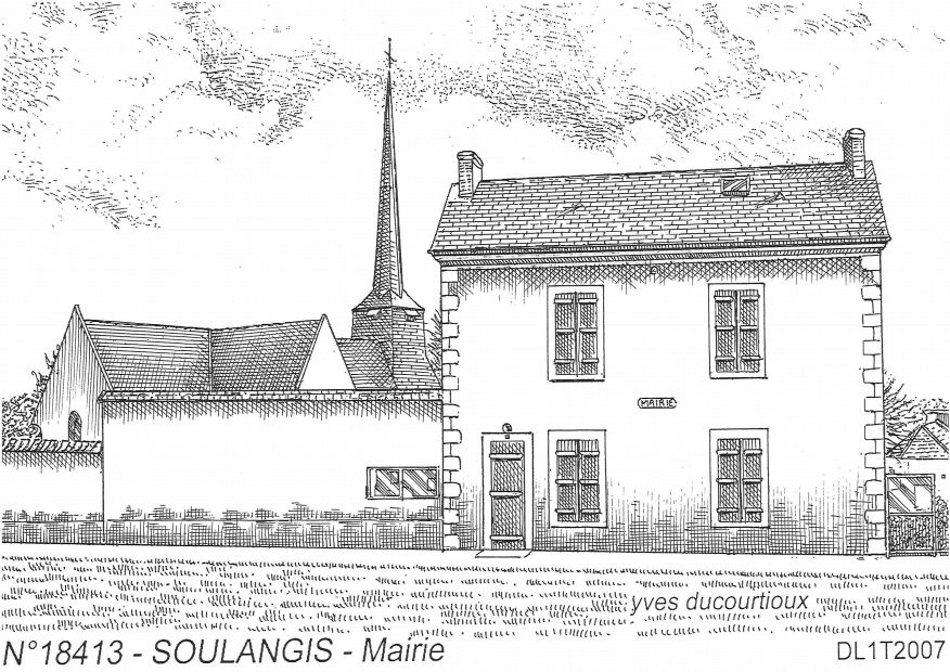 N 18413 - SOULANGIS - mairie