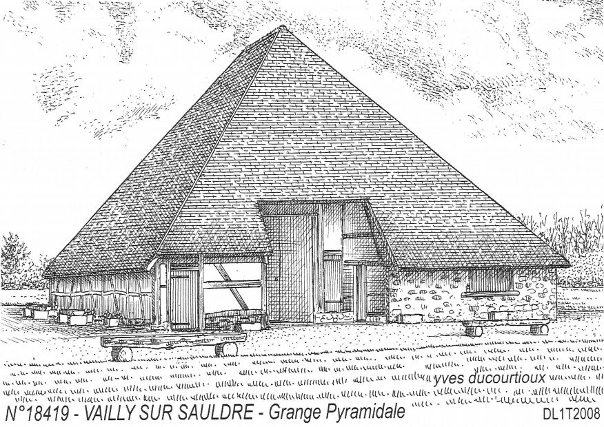 N 18419 - VAILLY SUR SAULDRE - grange pyramidale