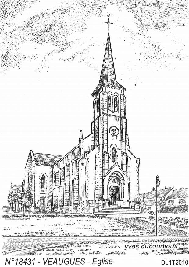 N 18431 - VEAUGUES - �glise