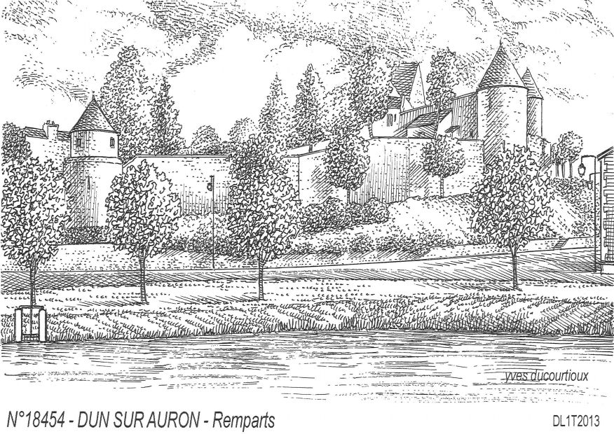 N 18454 - DUN SUR AURON - remparts