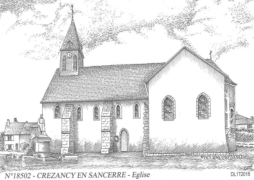N 18502 - CREZANCY EN SANCERRE - �glise
