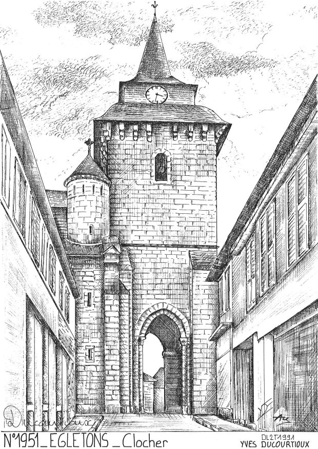 N 19051 - EGLETONS - clocher