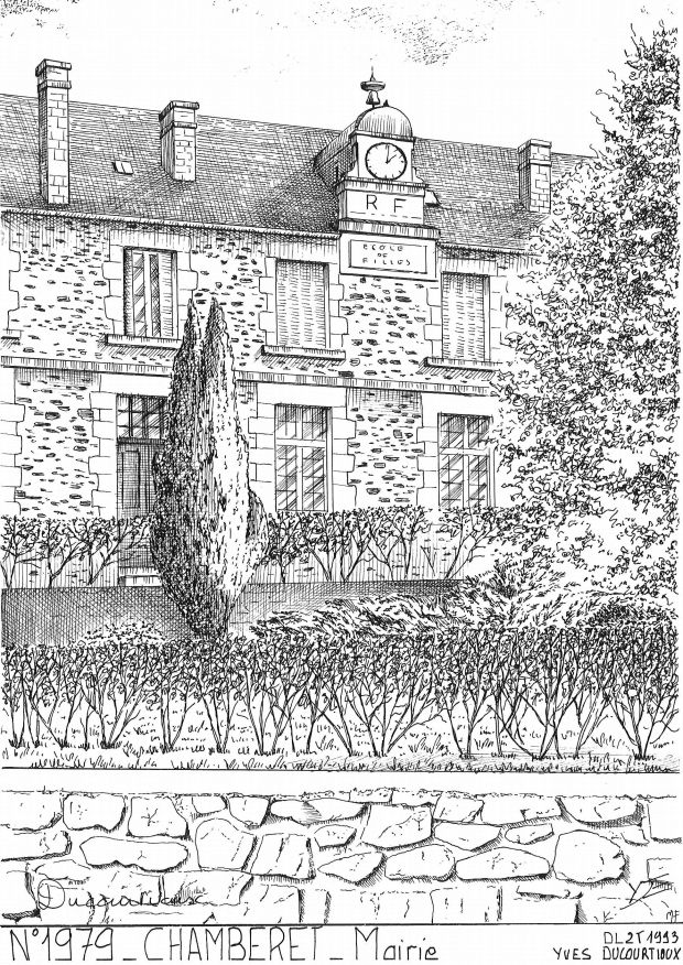 N 19079 - CHAMBERET - mairie