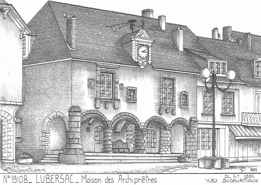 N 19108 - LUBERSAC - maison des archipr�tres