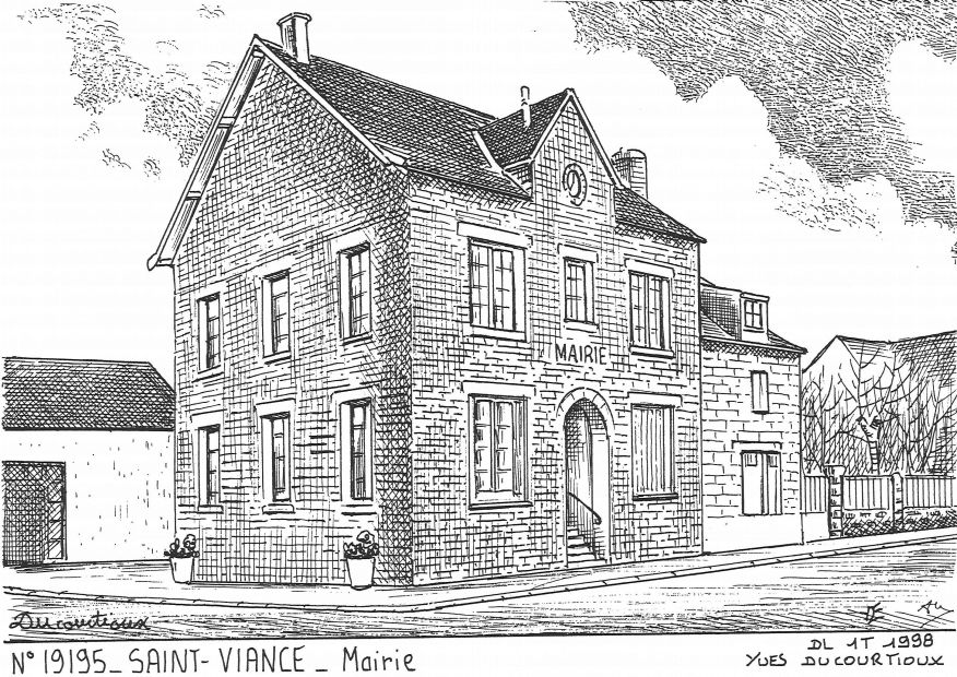N 19195 - ST VIANCE - mairie