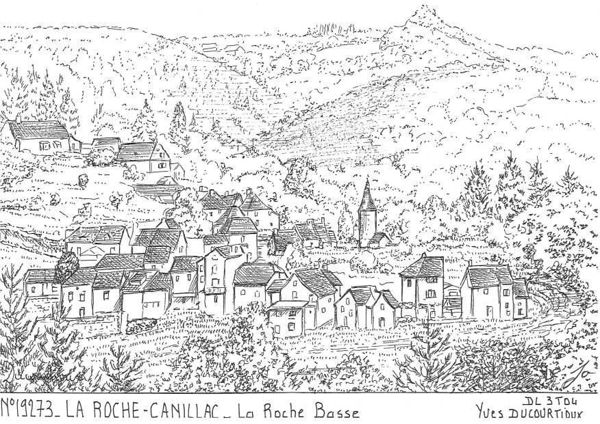 N 19273 - LA ROCHE CANILLAC - la roche basse