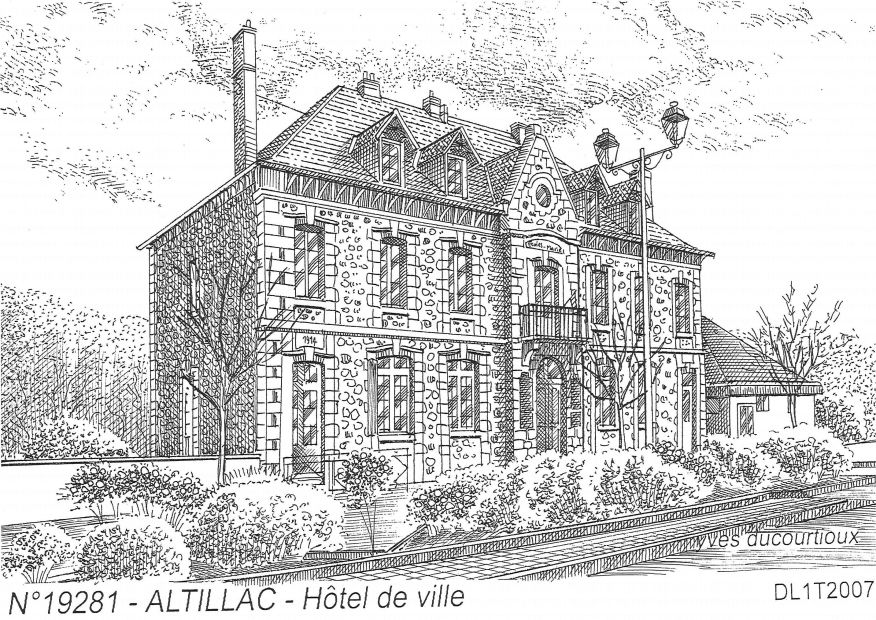 N 19281 - ALTILLAC - h�tel de ville