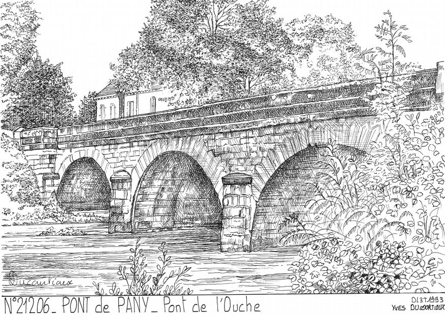 N 21206 - PONT DE PANY - pont de l ouche