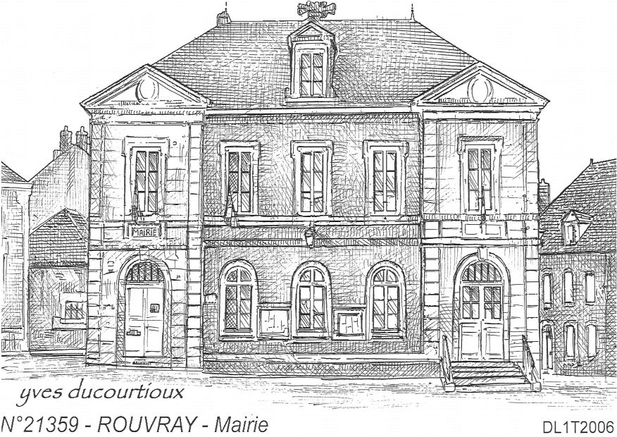 N 21359 - ROUVRAY - mairie