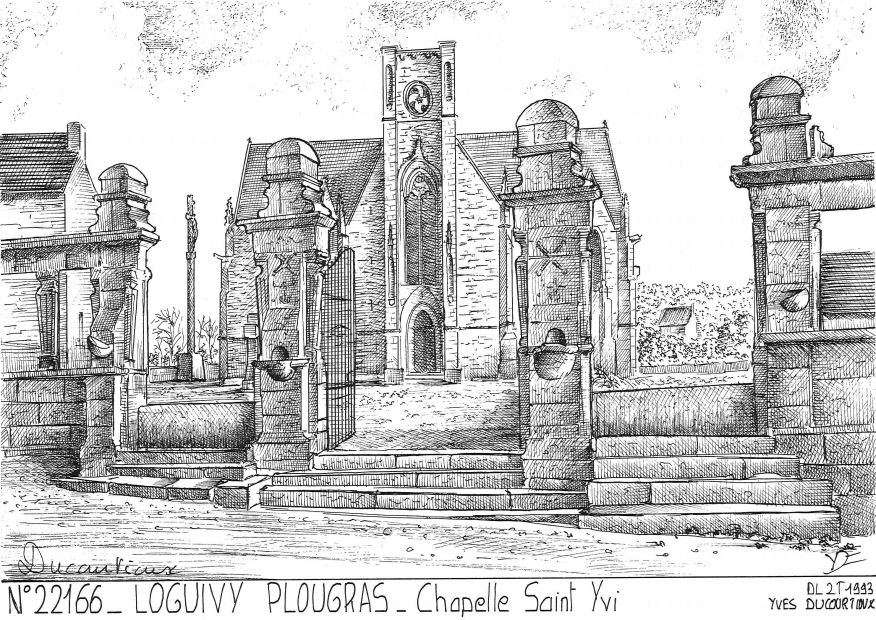 N 22166 - LOGUIVY PLOUGRAS - chapelle st yvi
