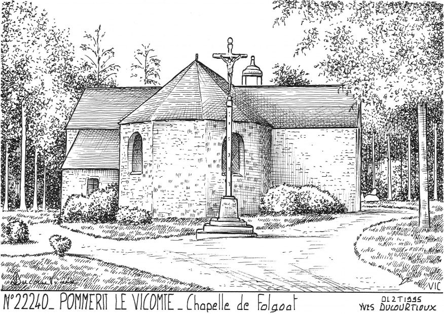 N 22240 - POMMERIT LE VICOMTE - chapelle de folgoat