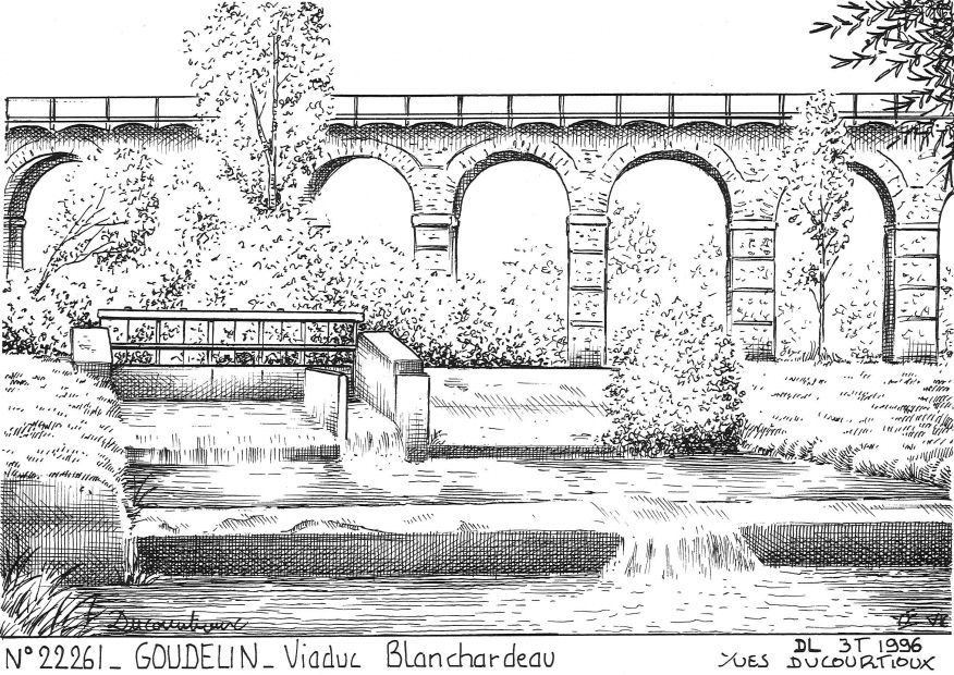 N 22261 - GOUDELIN - viaduc blanchardeau