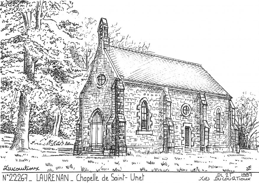 N 22267 - LAURENAN - chapelle de st unet