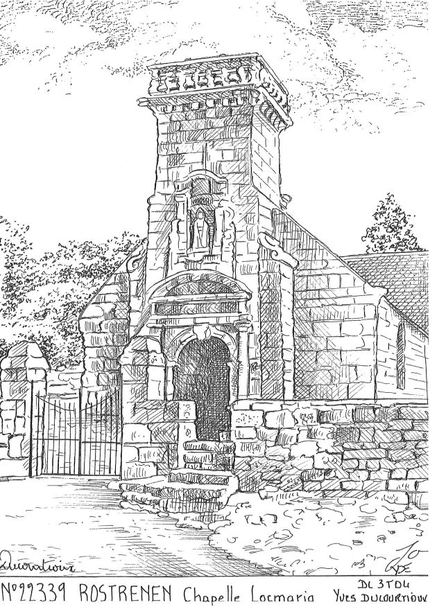 N 22339 - ROSTRENEN - chapelle locmaria