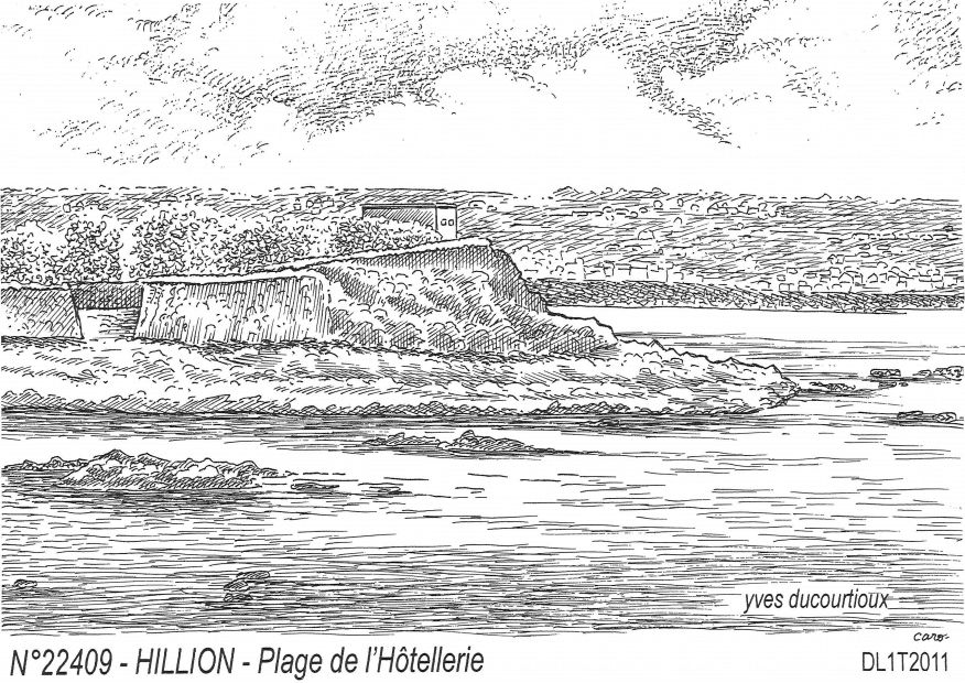 N 22409 - HILLION - plage de l h�tellerie