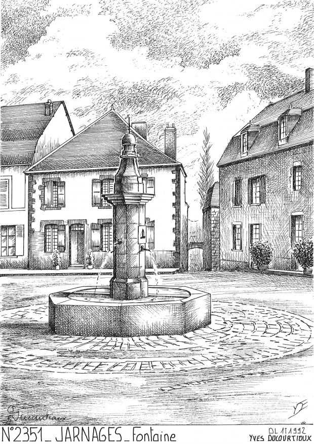 N 23051 - JARNAGES - fontaine