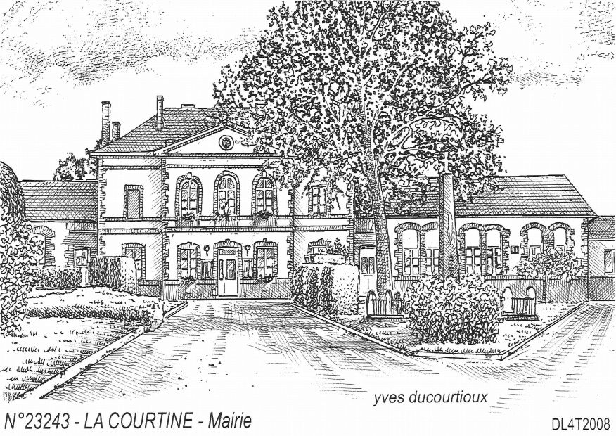 N 23243 - LA COURTINE - mairie