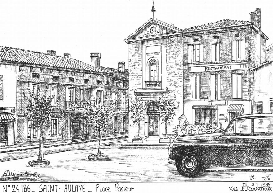 N 24186 - ST AULAYE - place pasteur