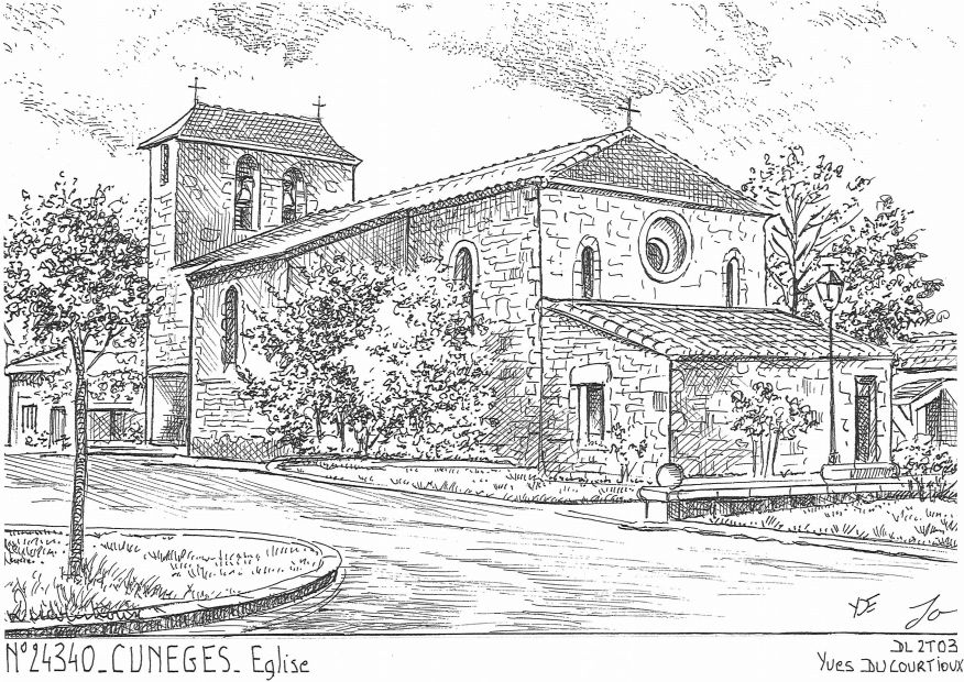 N 24340 - CUNEGES - glise