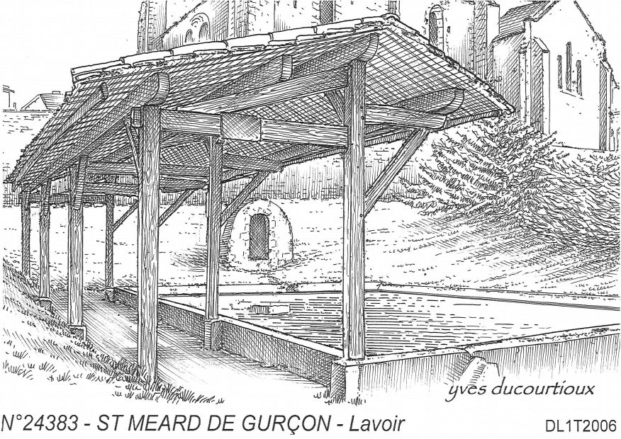 N 24383 - ST MEARD DE GURCON - lavoir