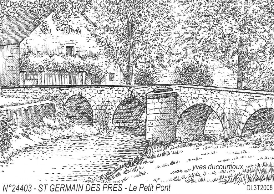 N 24403 - ST GERMAIN DES PRES - le petit pont