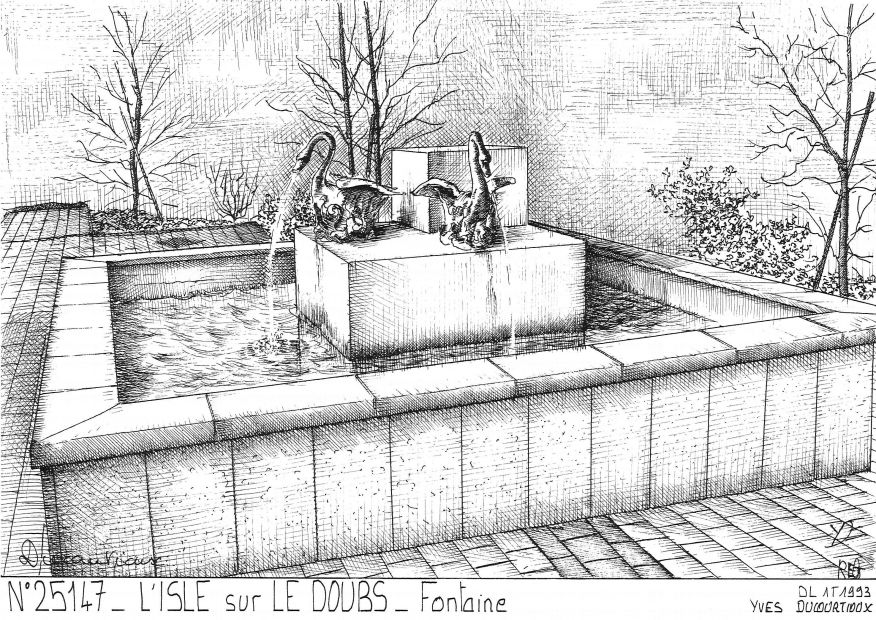 N 25147 - L ISLE SUR LE DOUBS - fontaine