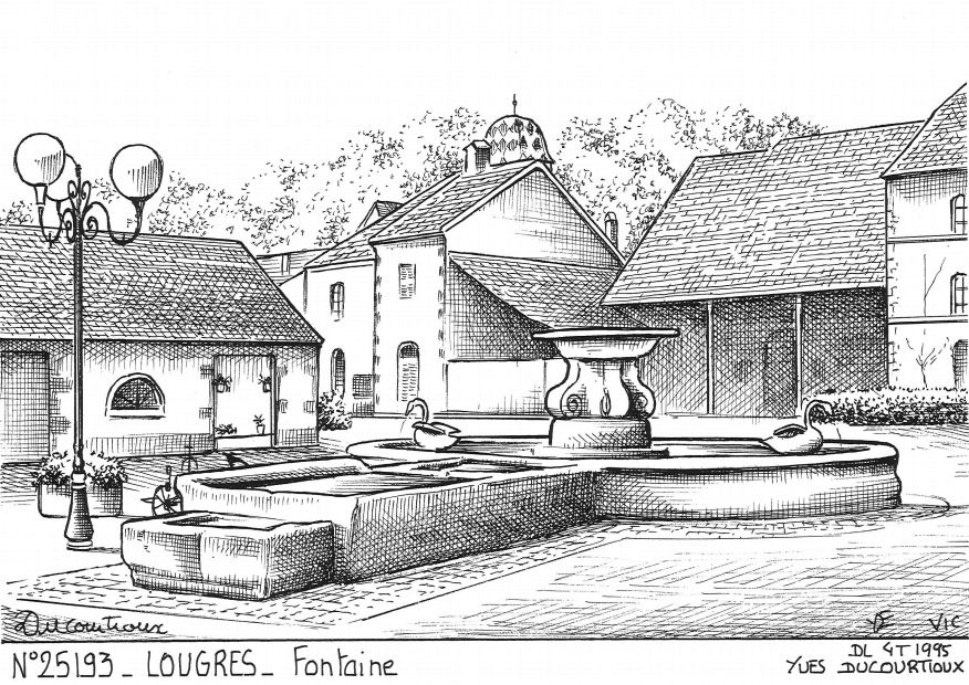 N 25193 - LOUGRES - fontaine