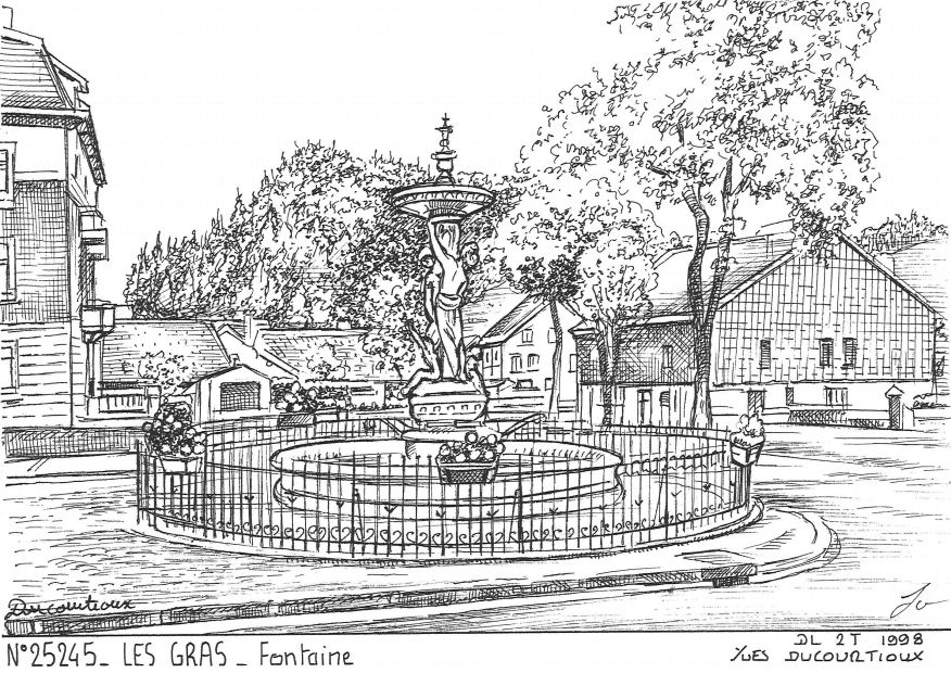 N 25245 - LES GRAS - fontaine