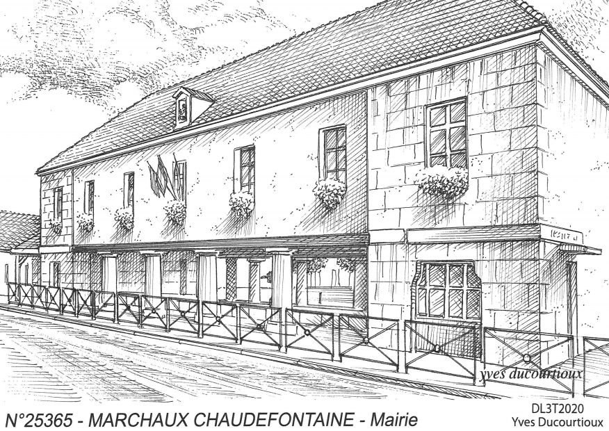 N 25365 - MARCHAUX CHAUDEFONTAINE - mairie