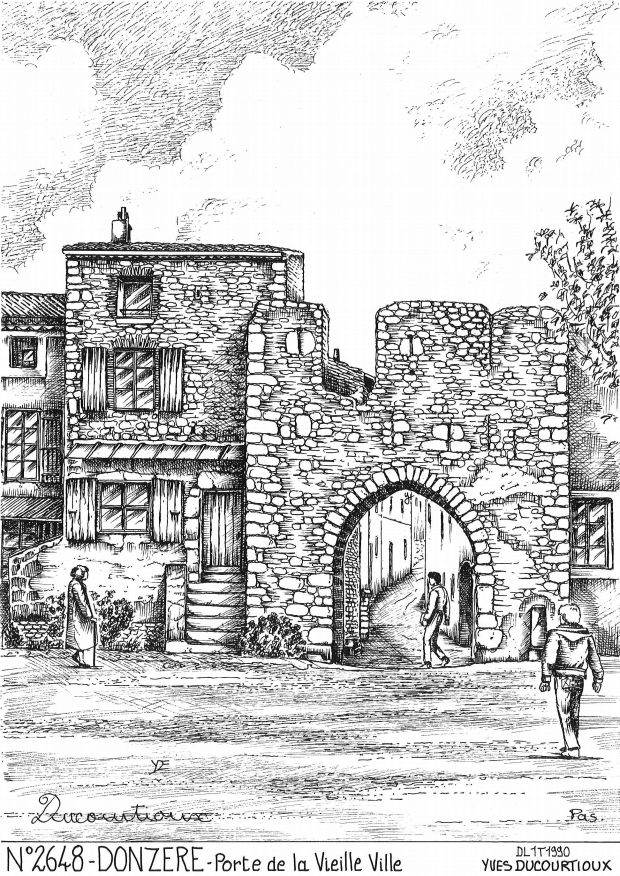 N 26048 - DONZERE - porte de la vieille ville