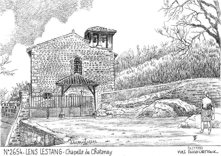 N 26054 - LENS LESTANG - chapelle de chatenay