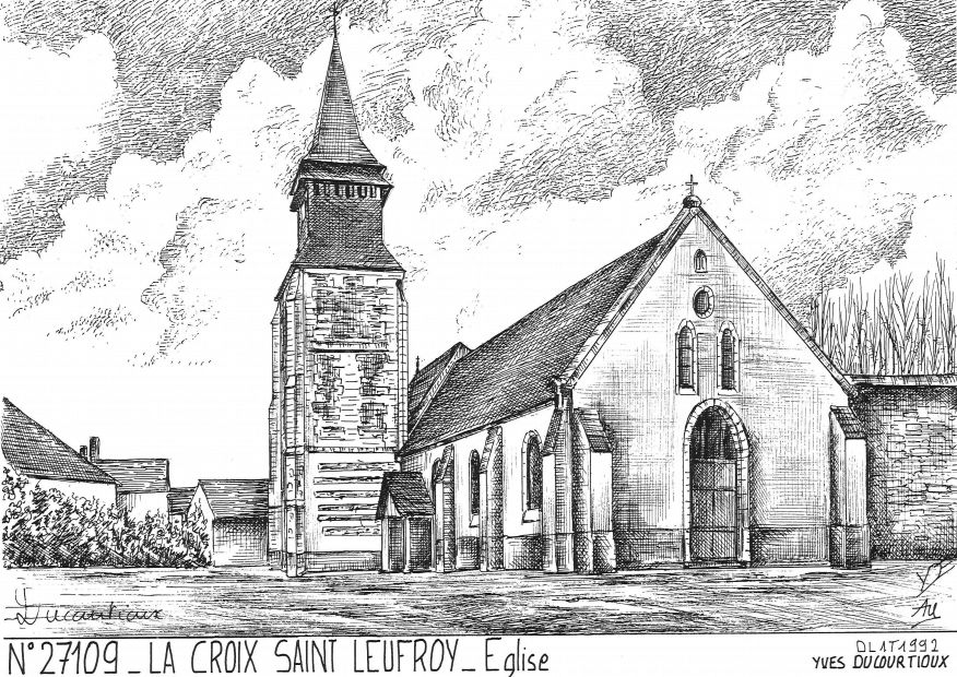 N 27109 - LA CROIX ST LEUFROY - �glise