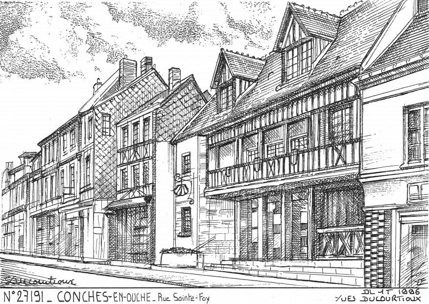 N 27191 - CONCHES EN OUCHE - rue ste foy