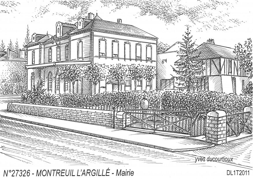 N 27326 - MONTREUIL L ARGILLE - mairie