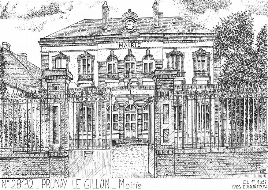 N 28132 - PRUNAY LE GILLON - mairie