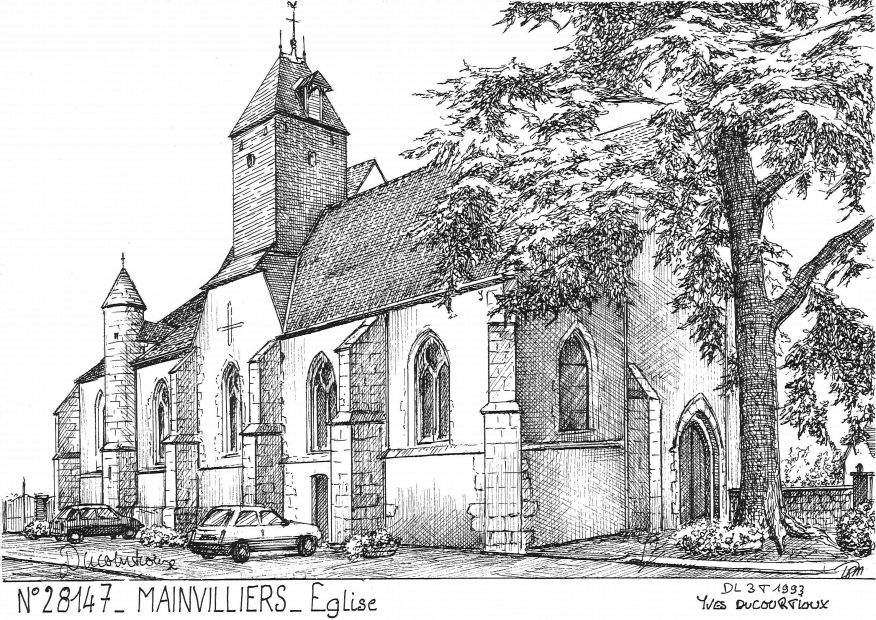 N 28147 - MAINVILLIERS - �glise
