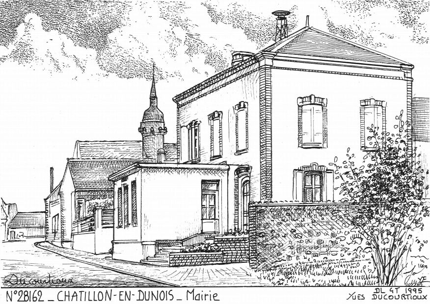 N 28162 - CHATILLON EN DUNOIS - mairie