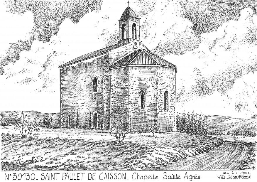 N 30130 - ST PAULET DE CAISSON - chapelle ste agn�s