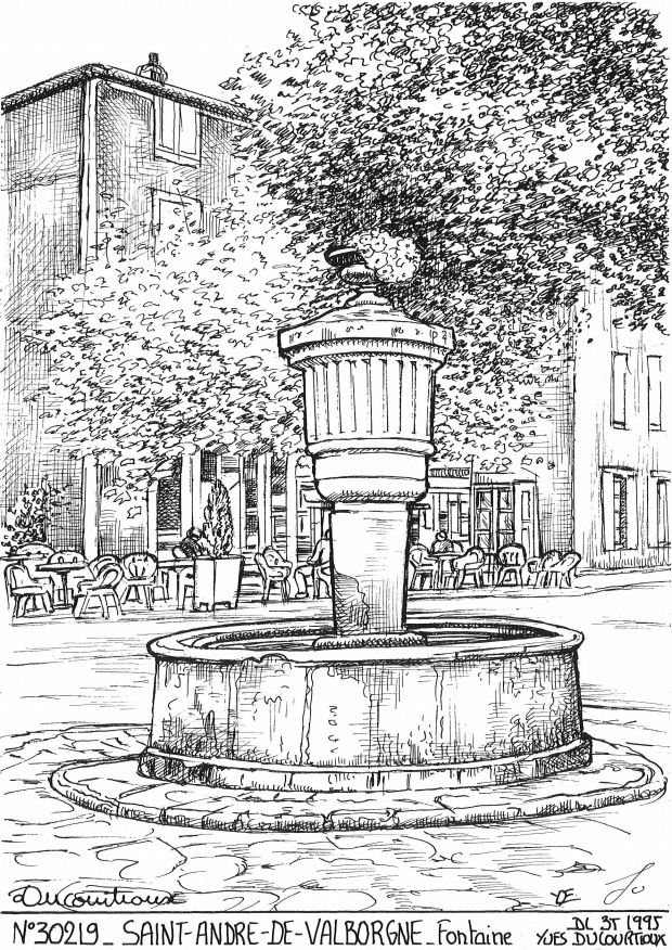 N 30219 - ST ANDRE DE VALBORGNE - fontaine