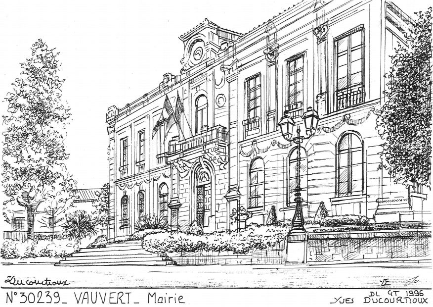 N 30239 - VAUVERT - mairie